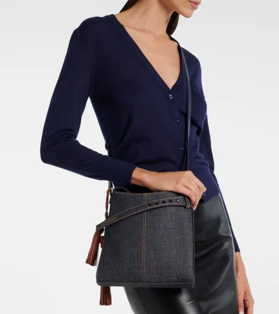 Givenchy Schultertasche Voyou Mini Aus Denim
