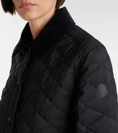 Moncler Citno Quilted Down Jacket In Black