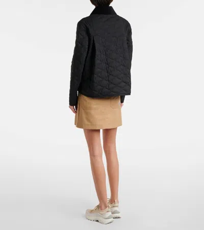 Moncler Citno Quilted Down Jacket In Black