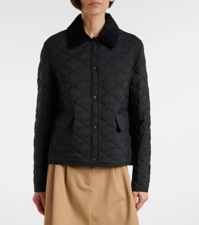 Moncler Citno Quilted Down Jacket In Black