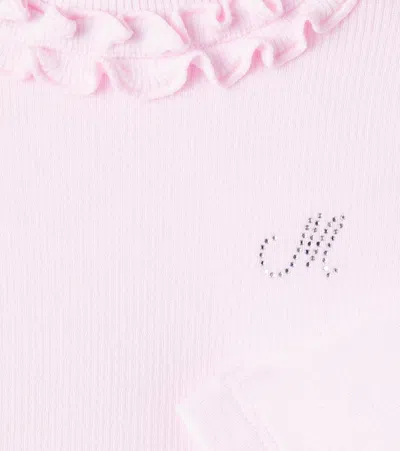 Monnalisa Baby Verziertes Hemd In Pink