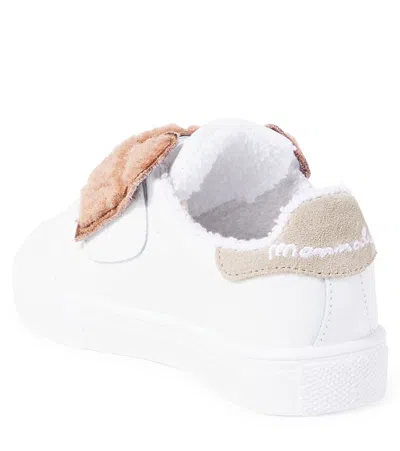 Monnalisa Sneakers Bear Aus Leder In White
