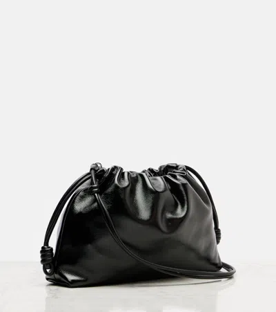 Loewe Womens Black Flamenco Large Leather Shoulder Bag