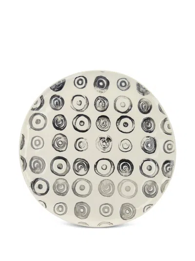 10 Corso Como Circle-pattern Porcelain Dinner Plate In Neutral