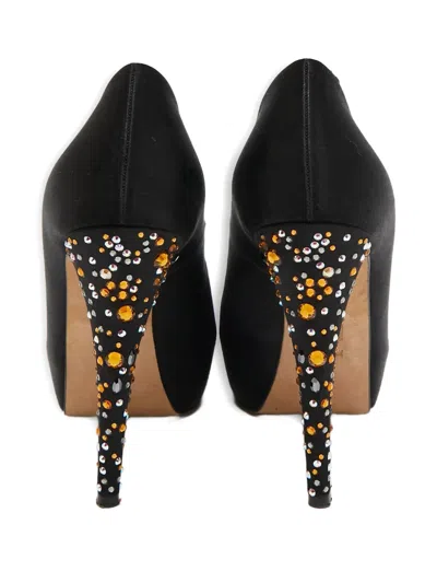 Pre-owned Gina  135mm Satin Pumps