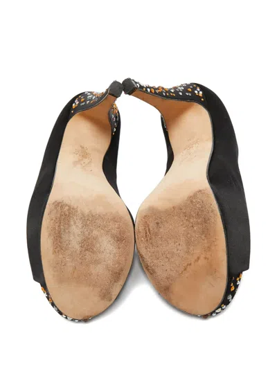 Pre-owned Gina  135mm Satin Pumps