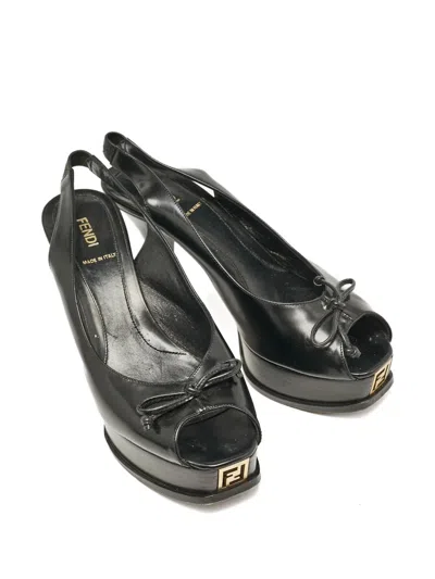Pre-owned Fendi 100mm Platform Pumps