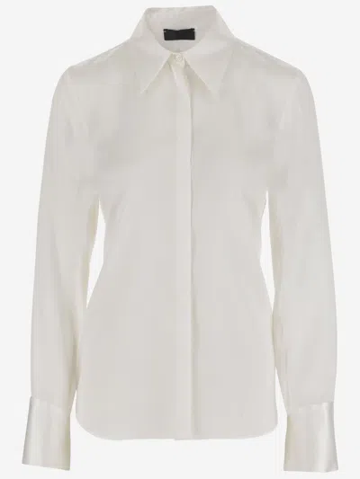 Fit F.it Stretch Silk Shirt With Pointed Collar