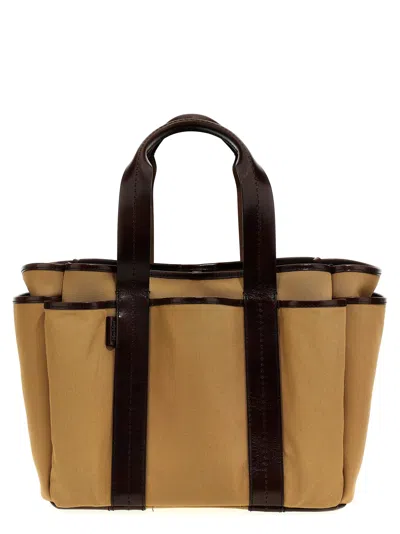 Max Mara Brown Garden Tote Bag In Brown