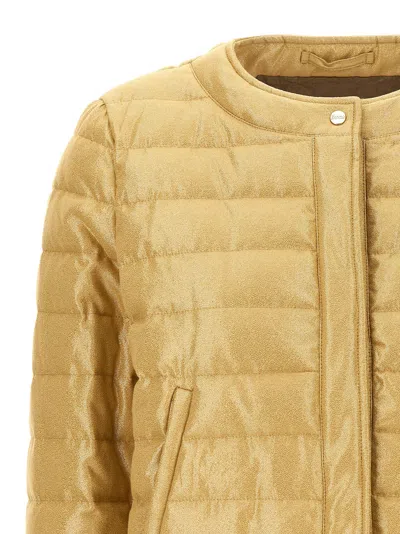 Herno Crio Casual Jackets And Parka Gold In Neutral
