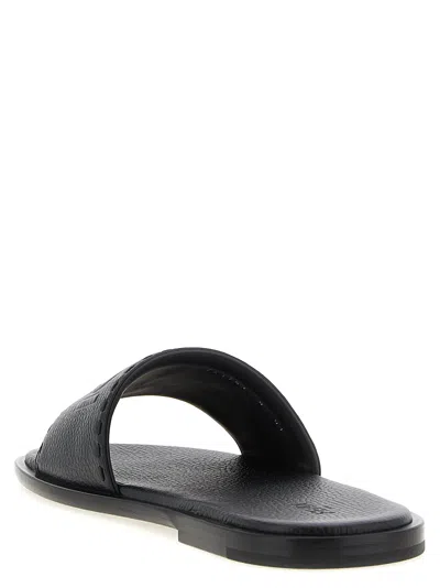Fendi Roma Sandals Black
