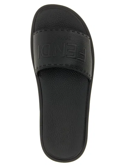 Fendi Roma Sandals Black