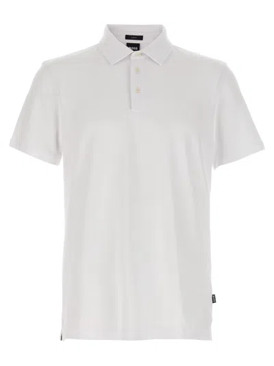 Hugo Boss 'palosh 30' Polo Shirt In White
