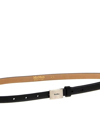 Max Mara 'plate' Belt In Black