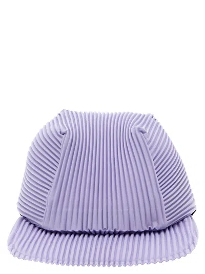 Issey Miyake Pleated Structured Baseball Cap In Purple
