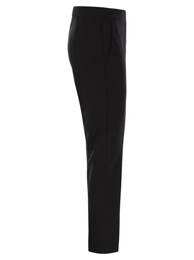 Max Mara Pegno Viscose Jersey Trousers In Black