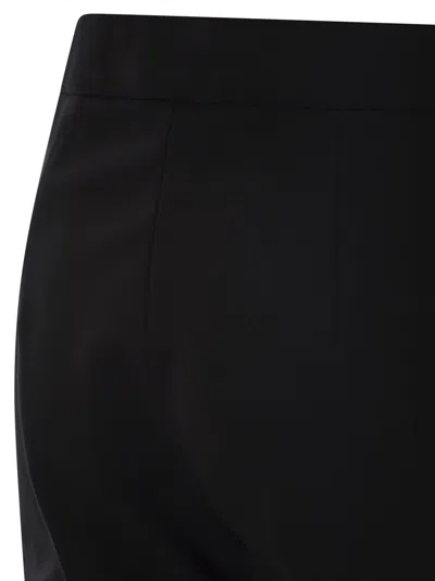 Max Mara Pegno Viscose Jersey Trousers In Black