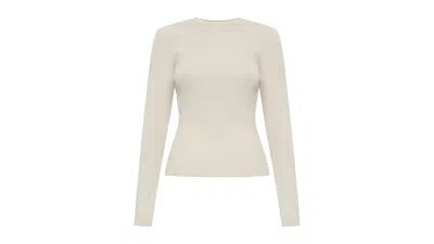 Pre-owned Fear Of God Essentials Women's Crewneck Sweatshirt Sweater In Cloud White