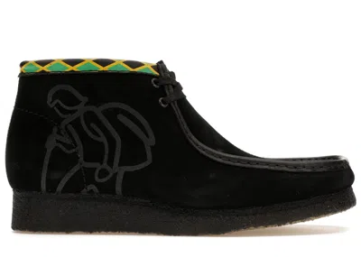Pre-owned Clarks Men's  Originals Wallabee Jamaica Bee Sneakers In Black
