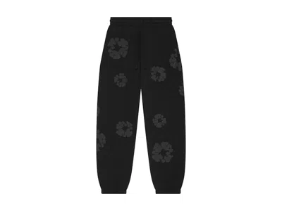 Pre-owned Denim Tears Men's  Mono Wreath Sweatpants In Black