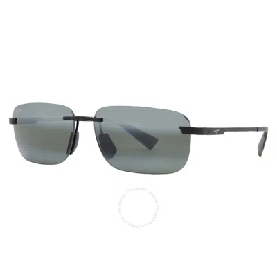 Maui Jim Lanakila Neutral Grey Rectangular Unisex Sunglasses 624-02 59