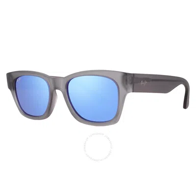 Maui Jim Valley Isle Blue Hawaii Square Unisex Sunglasses B780-14 54