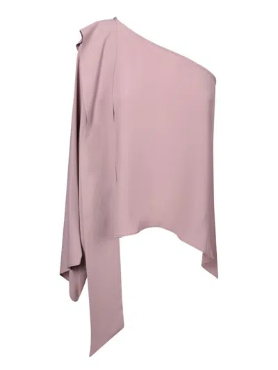 Federica Tosi One-shoulder Cdc Blouse In Pink