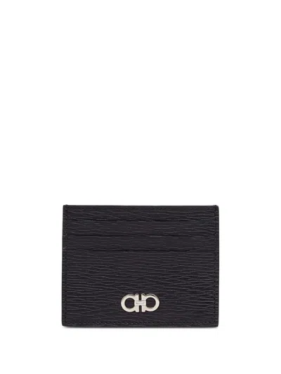 Ferragamo Salvatore  Two-tone Gancini Card Holder Accessories