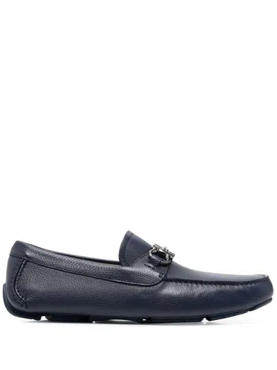 Ferragamo Gancini Leather Loafers