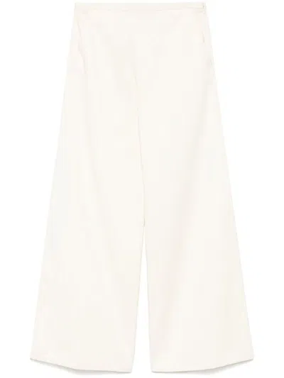 Forte Forte Wide-leg Cotton Trousers With Elastic Waistband