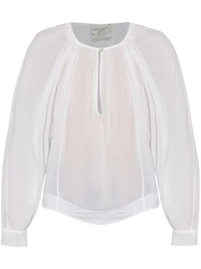 Forte Forte Silk And Cotton Blend Blouse With Button Detail