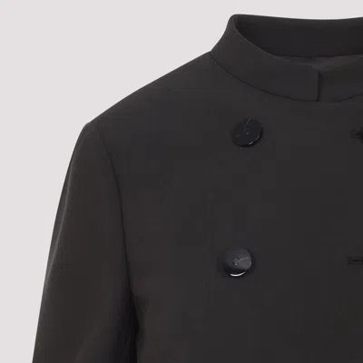 Giorgio Armani Tailored Jacket With Double-breasted Button Detailing In Black