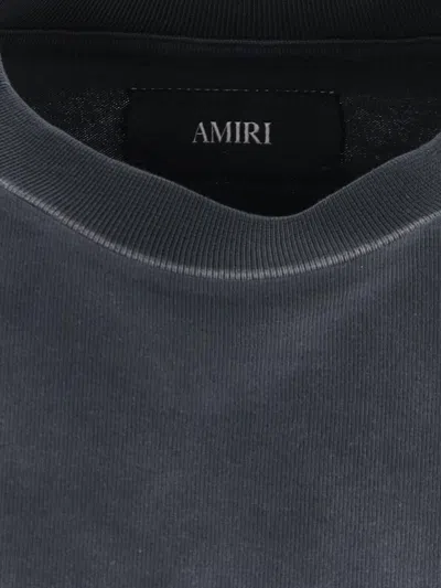 Amiri Hollywood Graphic Oversized T-shirt With Ribbed Crew Neck In Black
