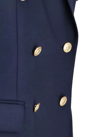Polo Ralph Lauren Double Breasted Jersey Blazer In Blue