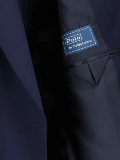 Polo Ralph Lauren Double Breasted Jersey Blazer In Blue
