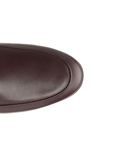Tod's Mocassino In Pelle Con Barra Metallica In Brown