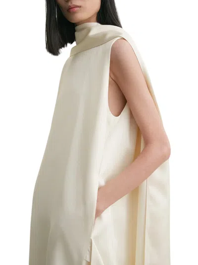 Totême Cocoon Scarf Dress Ecru