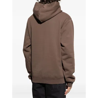 Jacquemus Gros Grain Hooded Sweatshirt In Brown