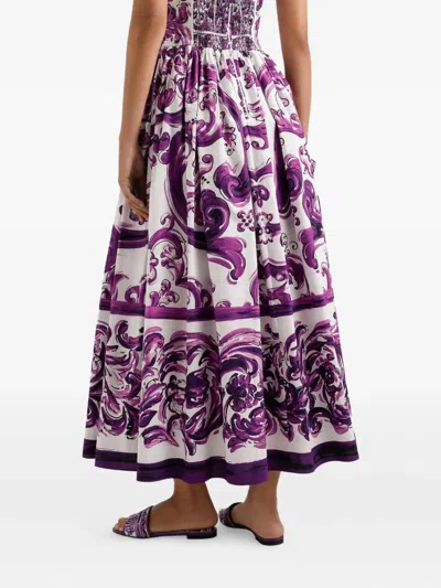Dolce & Gabbana Graphic Print Midi Dress