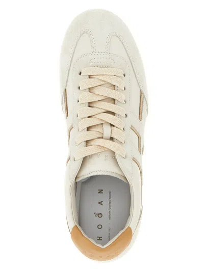 Hogan Nappa Leather Olympia Sneakers In White