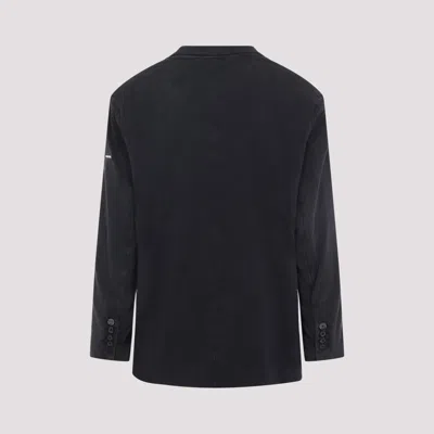 Balenciaga Jackets Black In Blue