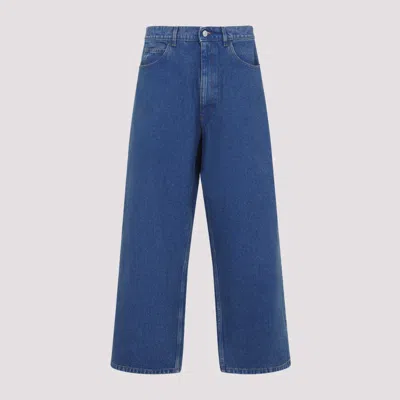 Marni Hight Waist And Wide Leg Jeans In Blue