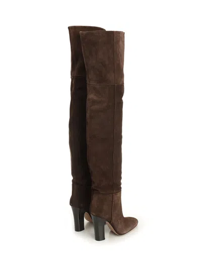 Paris Texas Lavinia Over The Knee Boot 100 Suede Boots Brown