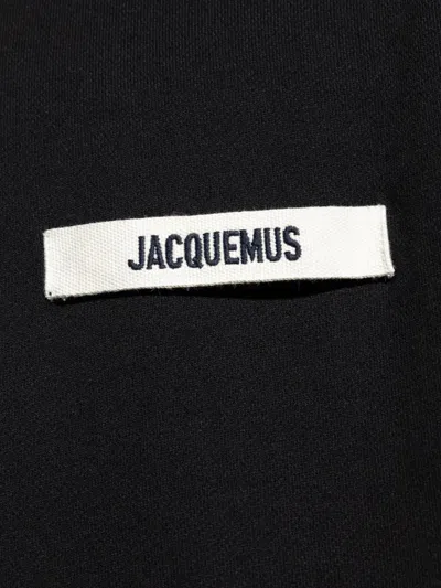 Jacquemus Gros-grain Hoodie In Black