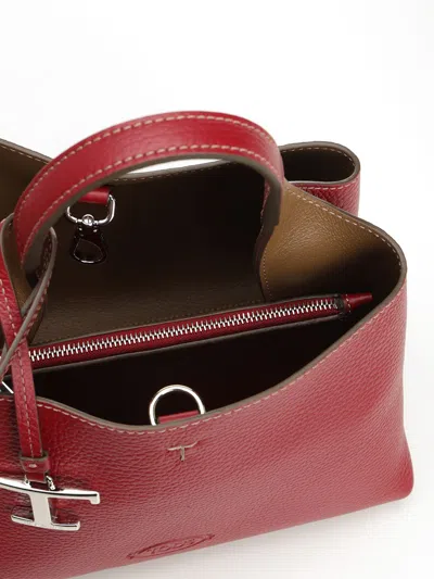 Tod's Leather Bag Handbags Bordeaux
