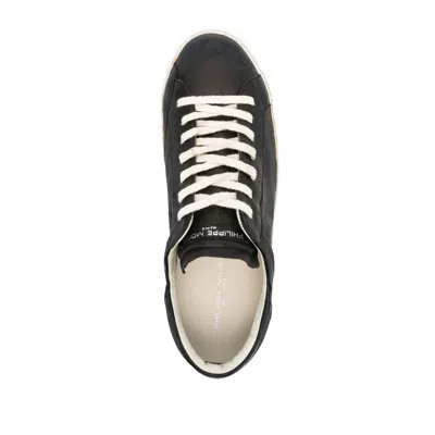 Philippe Model Prsx Distressed Leather Sneakers