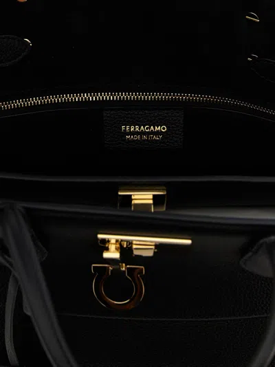 Ferragamo New  Studio Soft (l) Hand Bags Black