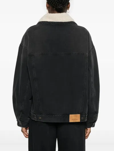 Isabel Marant Pimia Denim And Faux Fur Jacket