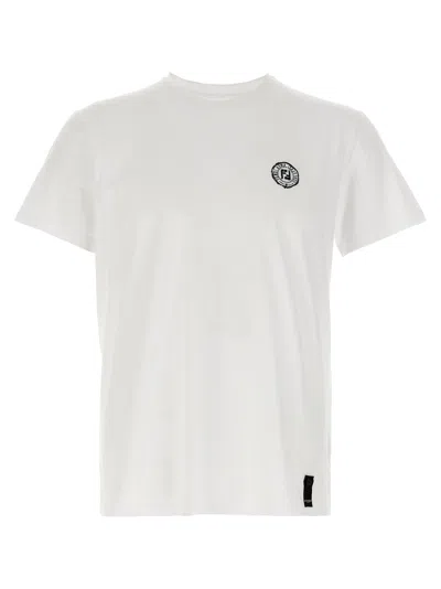 Fendi Stamp Crew Neck Patch Detail Short Sleeves