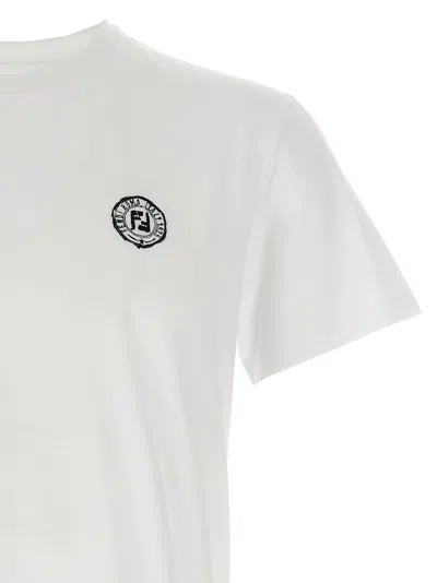 Fendi Stamp Crew Neck Patch Detail Short Sleeves